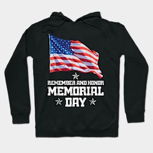 Memorial Day America Flag  Honor Men Women Kids Teen Hoodie